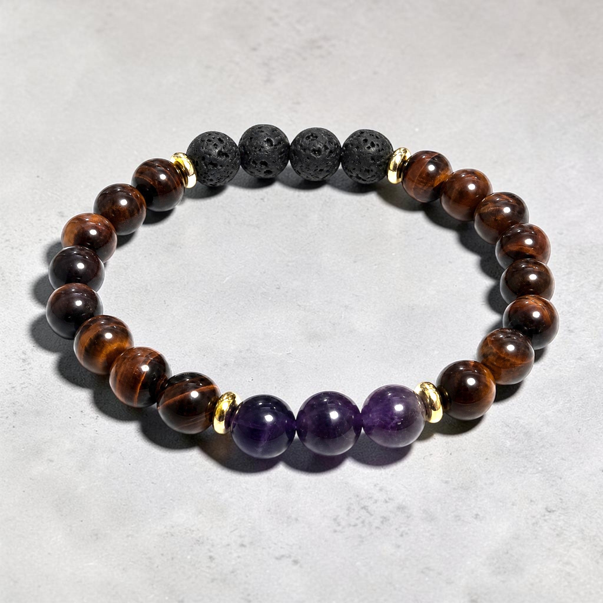 Aurum Garland Halo Diffuser Bracelet - Amethyst