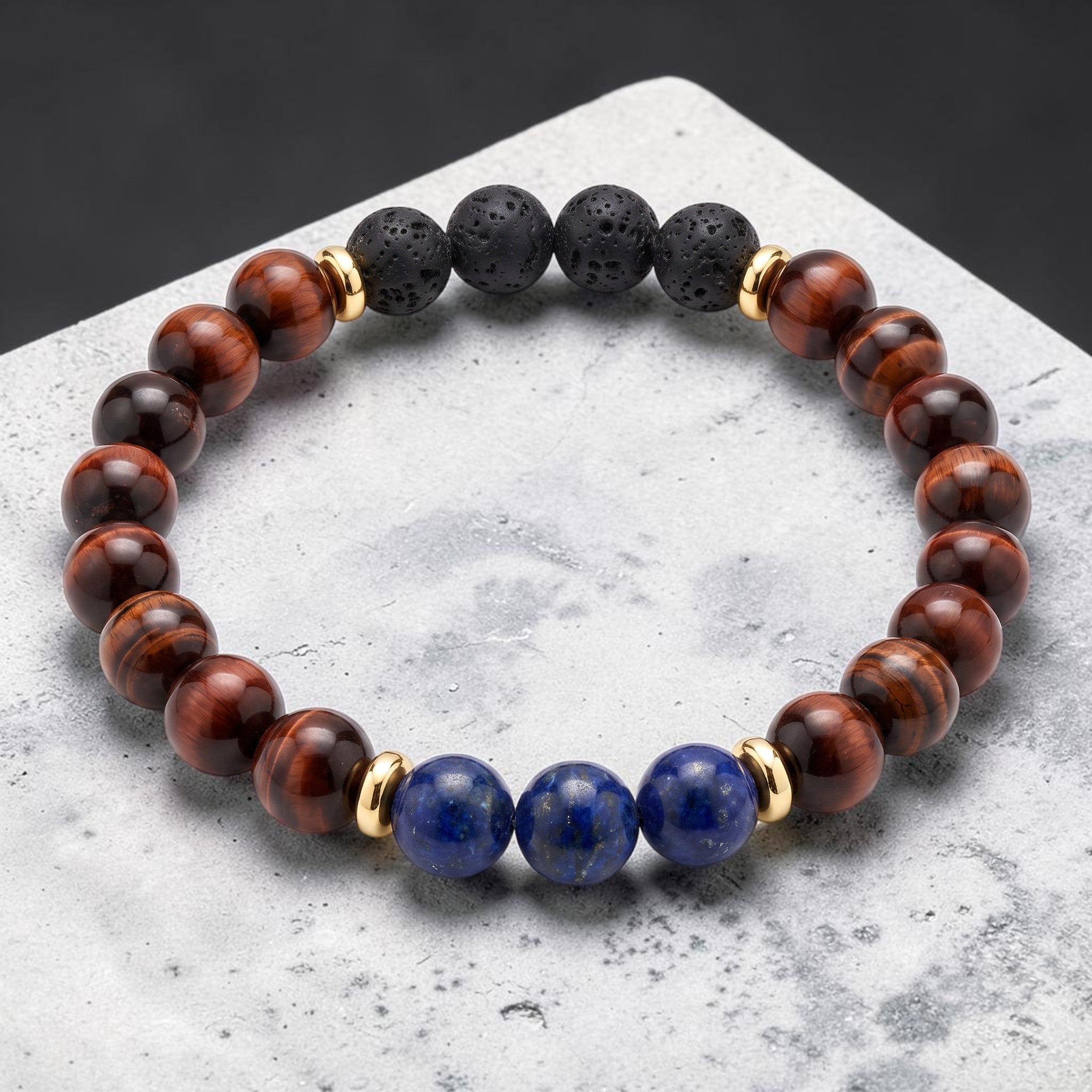 Aurum Garland Halo Diffuser Bracelet - Blue Lapis