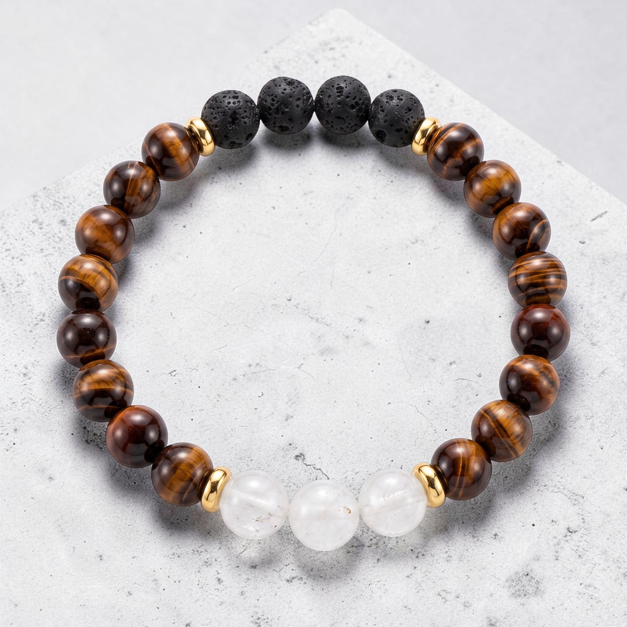 Aurum Garland Halo Diffuser Bracelet - Moonstone