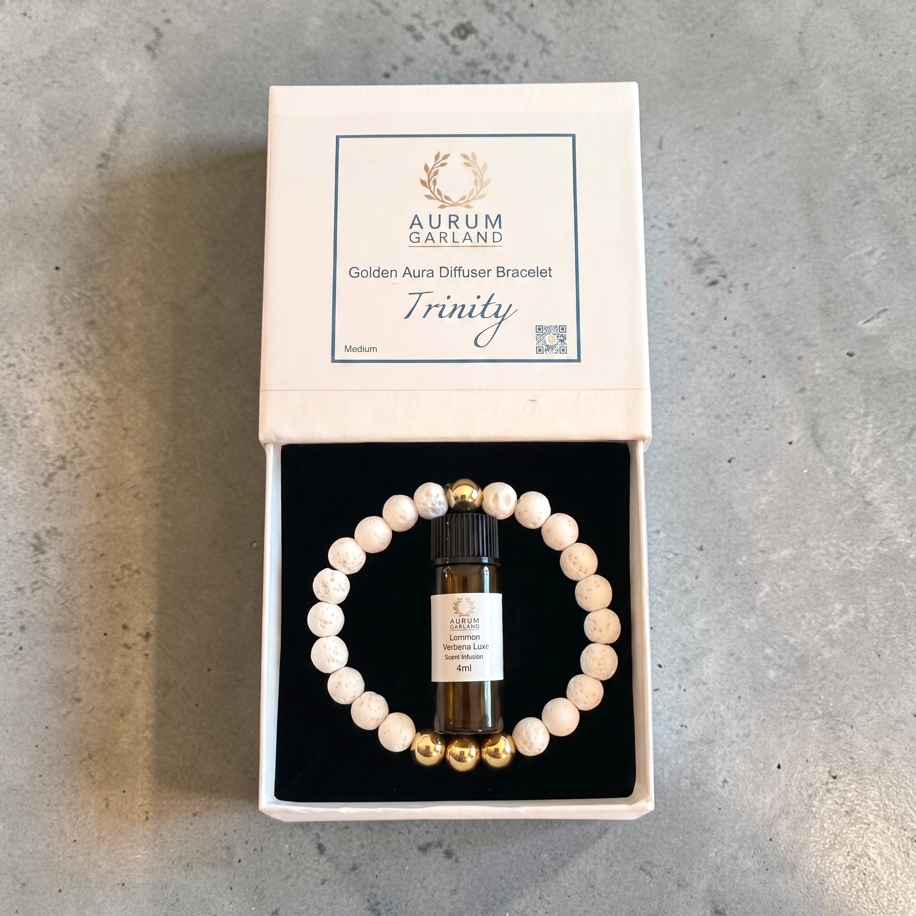 Golden Aura Diffuser Bracelet - Trinity