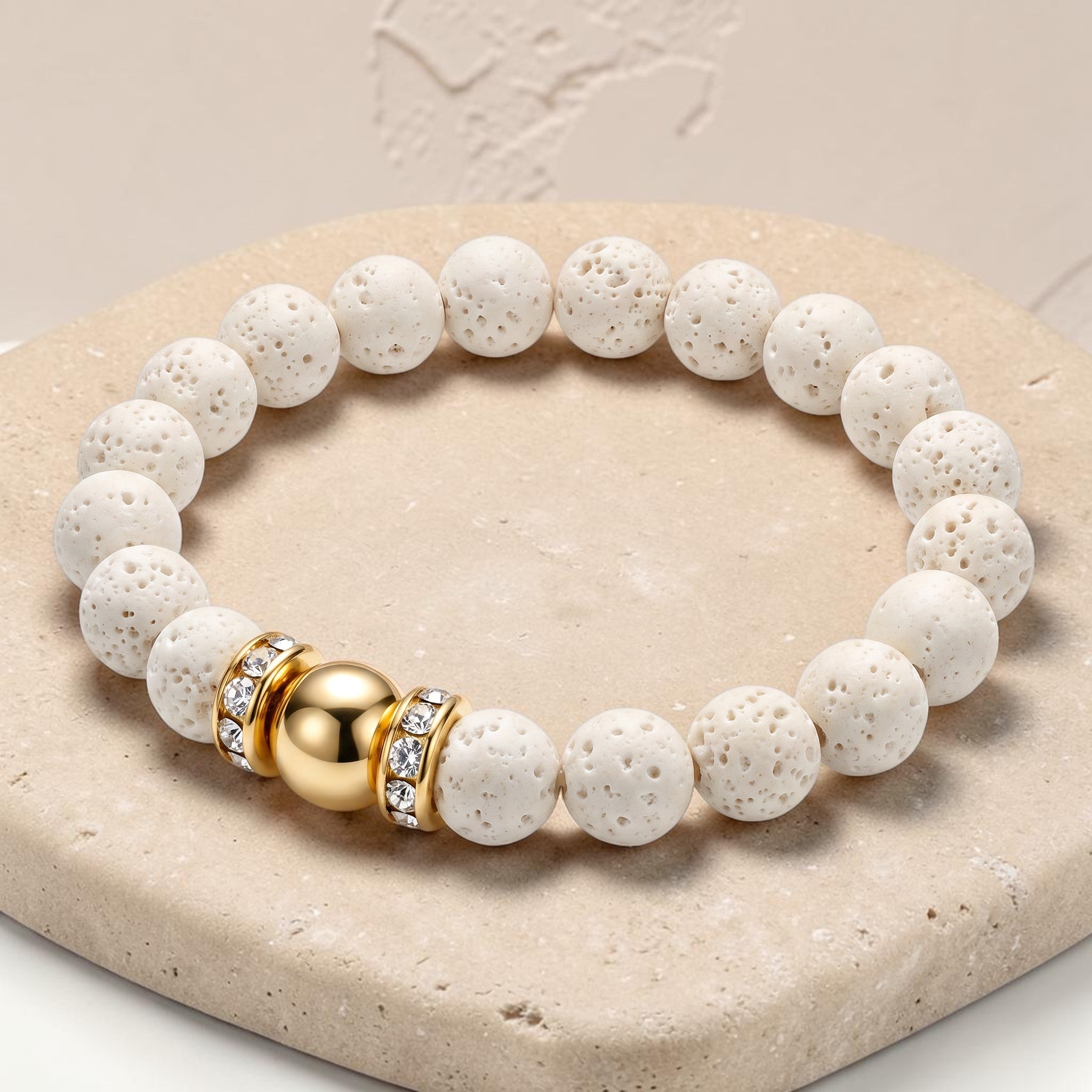 Golden Aura Diffuser Bracelet - Sparkle
