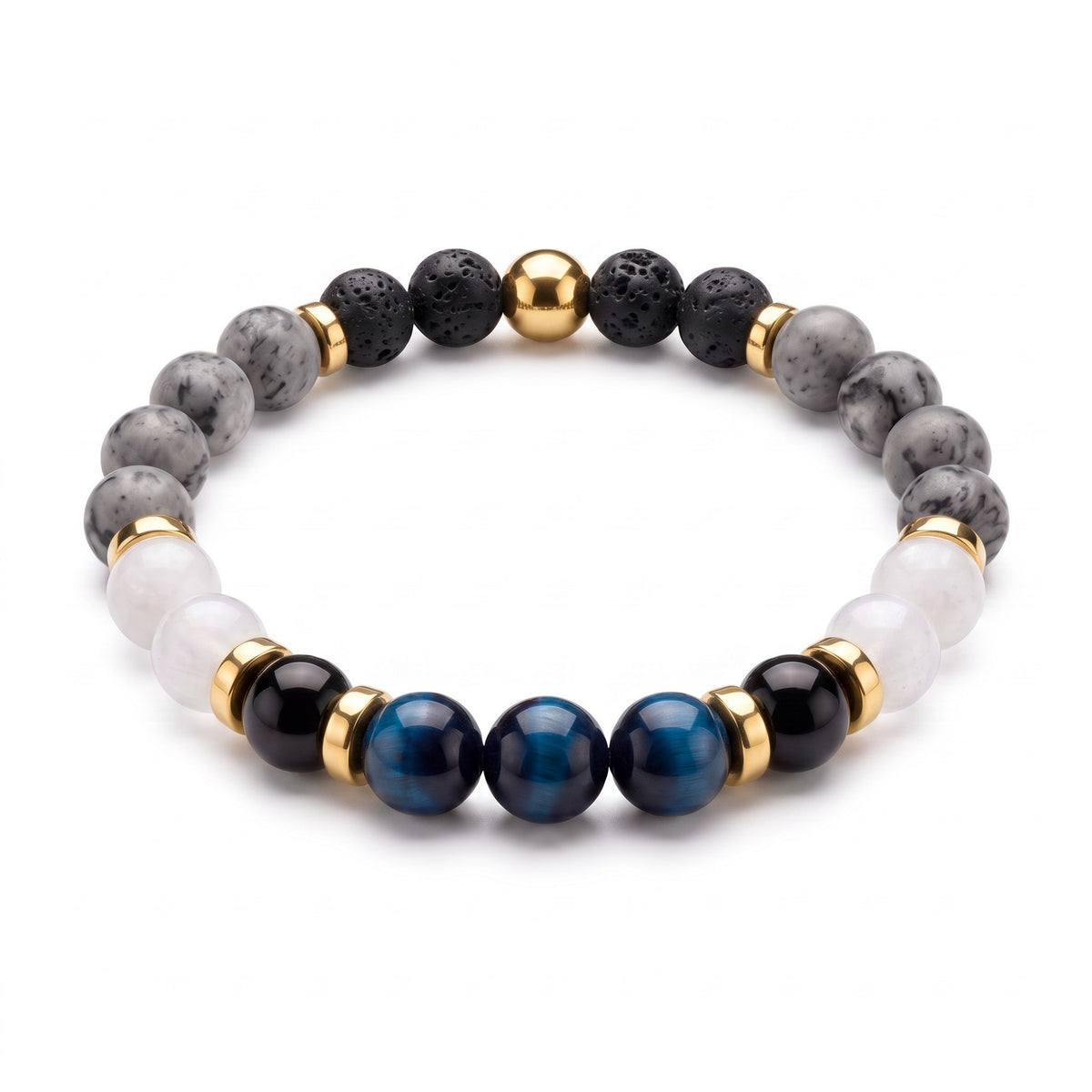 Golden Aura Diffuser Bracelet - Blue Tigers Eye
